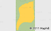 Savanna Style Simple Map of Tuxtla Chico, single color outside