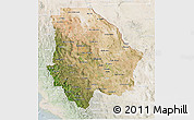 Satellite 3D Map of Chihuahua, lighten