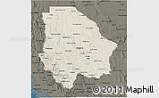 Shaded Relief 3D Map of Chihuahua, darken