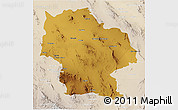 Physical 3D Map of Ahumada, lighten
