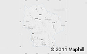 Silver Style Map of Ahumada, single color outside