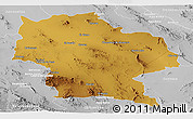 Physical Panoramic Map of Ahumada, lighten, desaturated