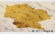 Physical Panoramic Map of Ahumada, lighten