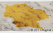 Physical Panoramic Map of Ahumada, lighten, semi-desaturated