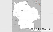 Gray Simple Map of Ahumada