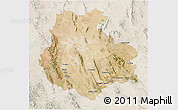 Satellite 3D Map of Aldama, lighten