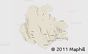 Shaded Relief 3D Map of Aldama, single color outside