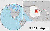 Gray Location Map of Aldama, highlighted parent region