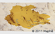 Physical Panoramic Map of Aldama, lighten