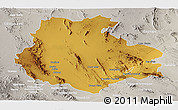 Physical Panoramic Map of Aldama, lighten, semi-desaturated