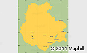 Savanna Style Simple Map of Aldama, single color outside