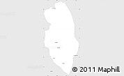 Silver Style Simple Map of Bachiniva