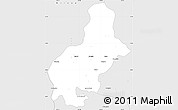 Silver Style Simple Map of Batopilas