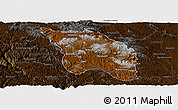 Physical Panoramic Map of Bocoyna, darken