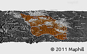Physical Panoramic Map of Bocoyna, desaturated