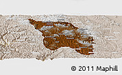 Physical Panoramic Map of Bocoyna, lighten