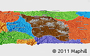 Physical Panoramic Map of Bocoyna, political outside