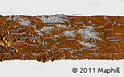 Physical Panoramic Map of Bocoyna