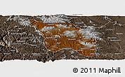 Physical Panoramic Map of Bocoyna, semi-desaturated