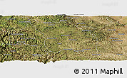Satellite Panoramic Map of Bocoyna