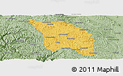 Savanna Style Panoramic Map of Bocoyna