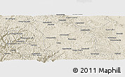 Shaded Relief Panoramic Map of Bocoyna