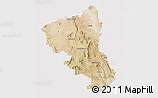 Satellite 3D Map of Coyame, cropped outside