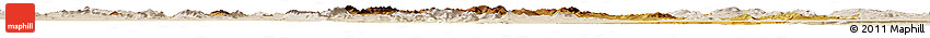 Physical Horizon Map of Coyame, lighten