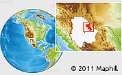 Physical Location Map of Coyame, highlighted parent region