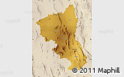 Physical Map of Coyame, lighten