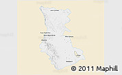 Classic Style 3D Map of Cuauhtemoc, single color outside