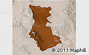 Physical 3D Map of Cuauhtemoc, lighten