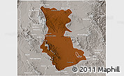 Physical 3D Map of Cuauhtemoc, lighten, semi-desaturated