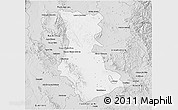 Silver Style 3D Map of Cuauhtemoc