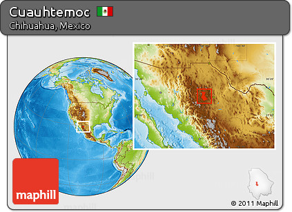 Physical Location Map of Cuauhtemoc