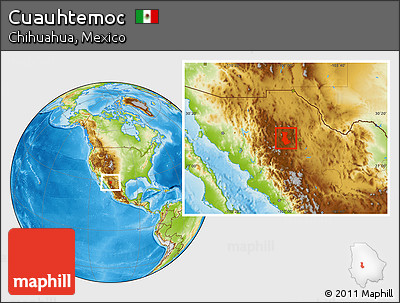 Physical Location Map of Cuauhtemoc