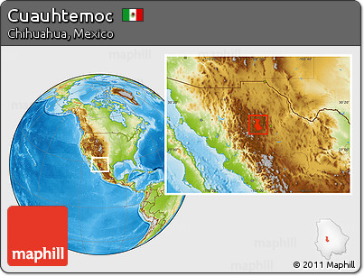Physical Location Map of Cuauhtemoc