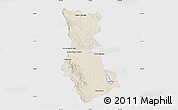Shaded Relief Map of Cuauhtemoc, single color outside