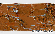 Physical Panoramic Map of Cuauhtemoc