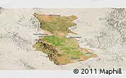 Satellite Panoramic Map of Cuauhtemoc, lighten