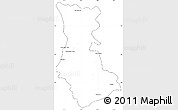 Blank Simple Map of Cuauhtemoc, cropped outside