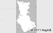 Gray Simple Map of Cuauhtemoc