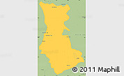 Savanna Style Simple Map of Cuauhtemoc