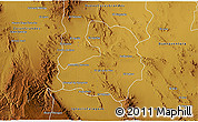 Physical 3D Map of Galeana