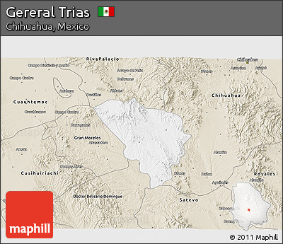Classic Style 3D Map of Gereral Trias
