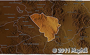Physical 3D Map of Gereral Trias, darken