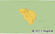 Savanna Style 3D Map of Gereral Trias, single color outside