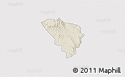 Shaded Relief 3D Map of Gereral Trias, cropped outside