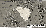 Shaded Relief 3D Map of Gereral Trias, darken