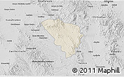 Shaded Relief 3D Map of Gereral Trias, desaturated